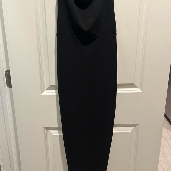 Hello Molly Sleek Black Midi Dress - Picture 4 of 5